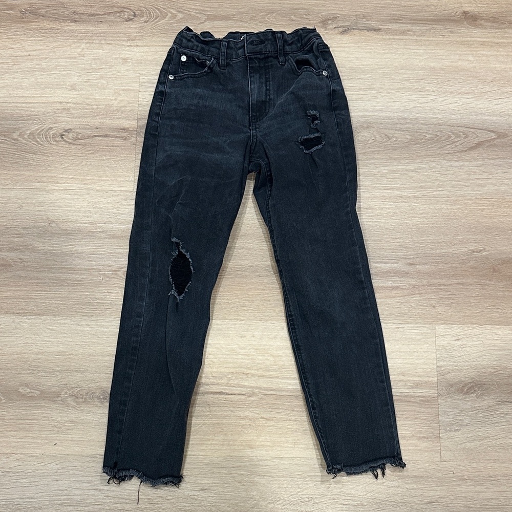 Art Class Charcoal Distressed Kids Jeans